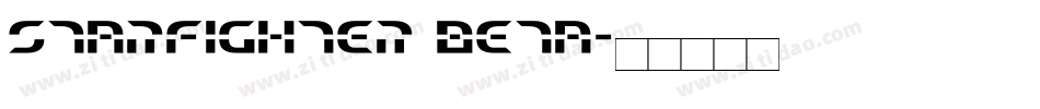 Starfighter Beta字体转换